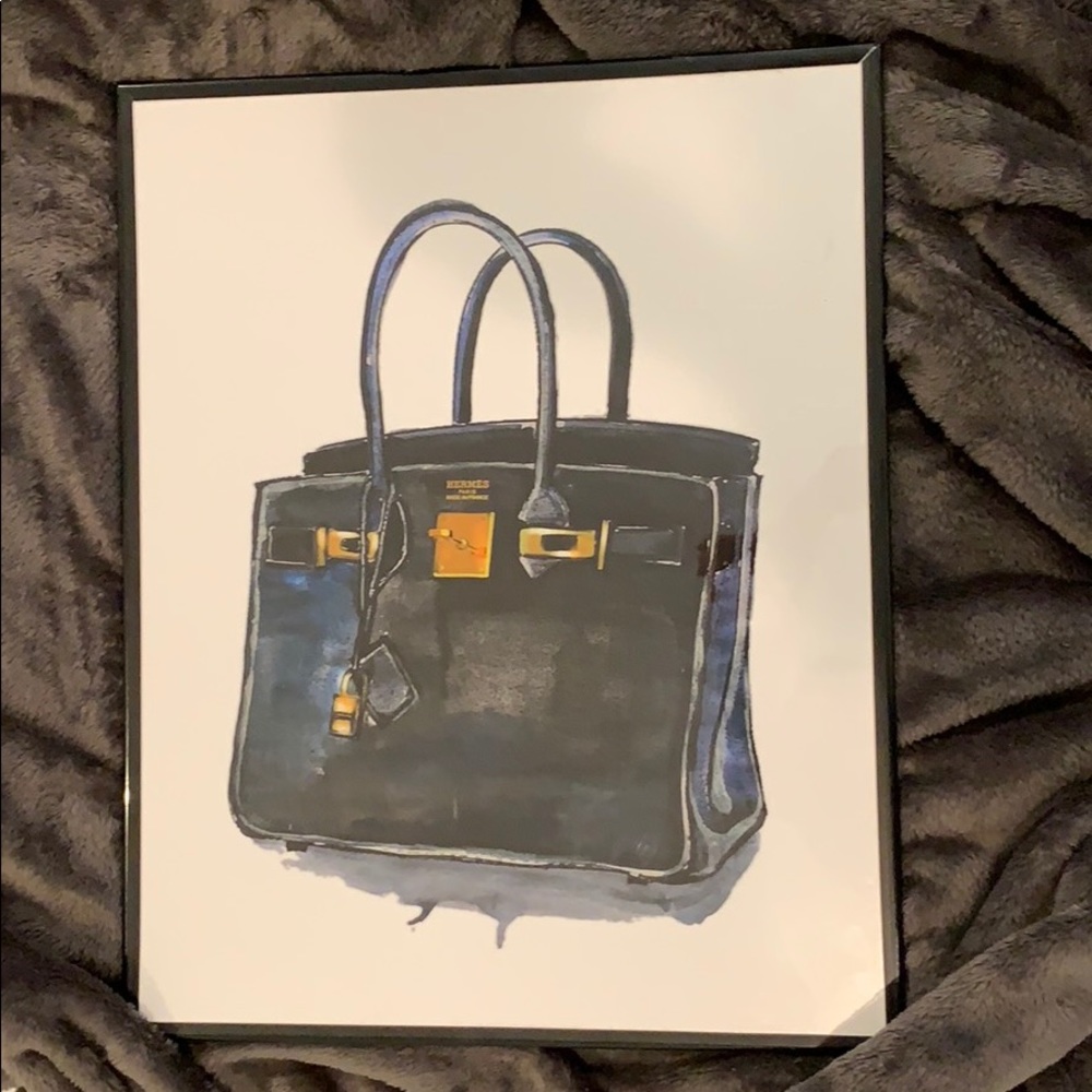 16 x 20 Hermès Birken Bag Poster with Frame